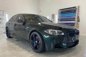 BMW sedan protected with a professional ceramic coating.